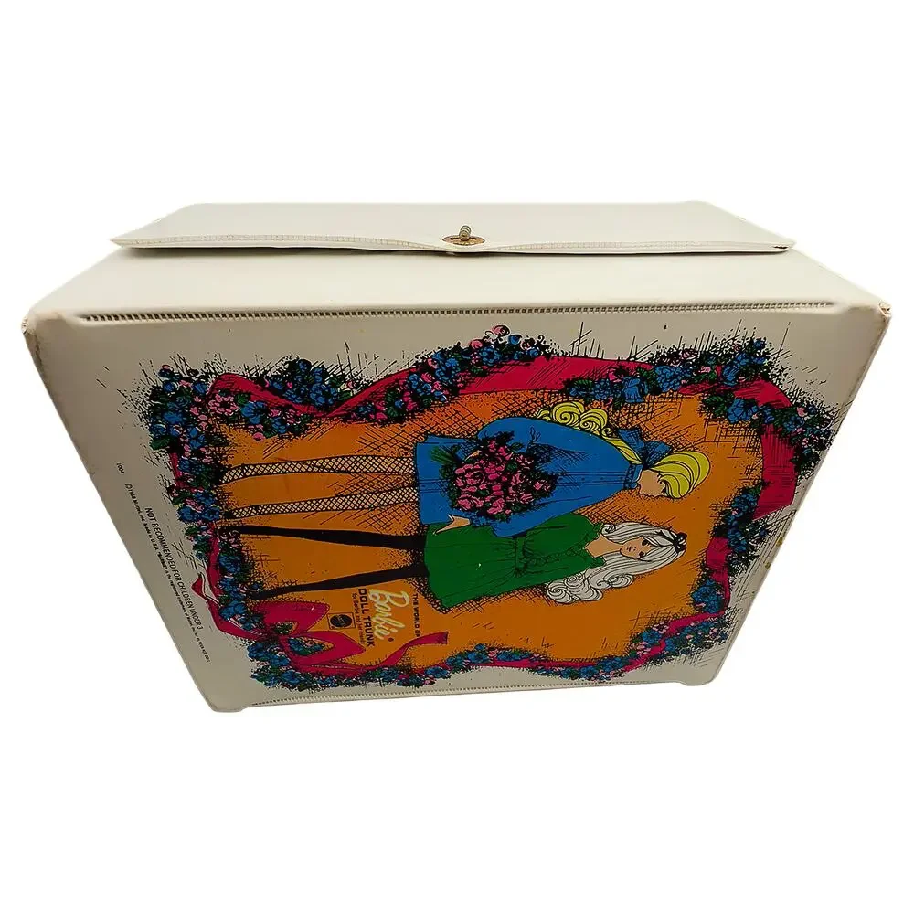 Vintage 1968 Mattel The World of Barbie Doll Trunk 1004 Handled Doll Toy Carrier